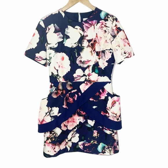 🎁 2/$20 Finders Keepers Floral Pursuit Sheath Dress, M - Picture 1 of 9